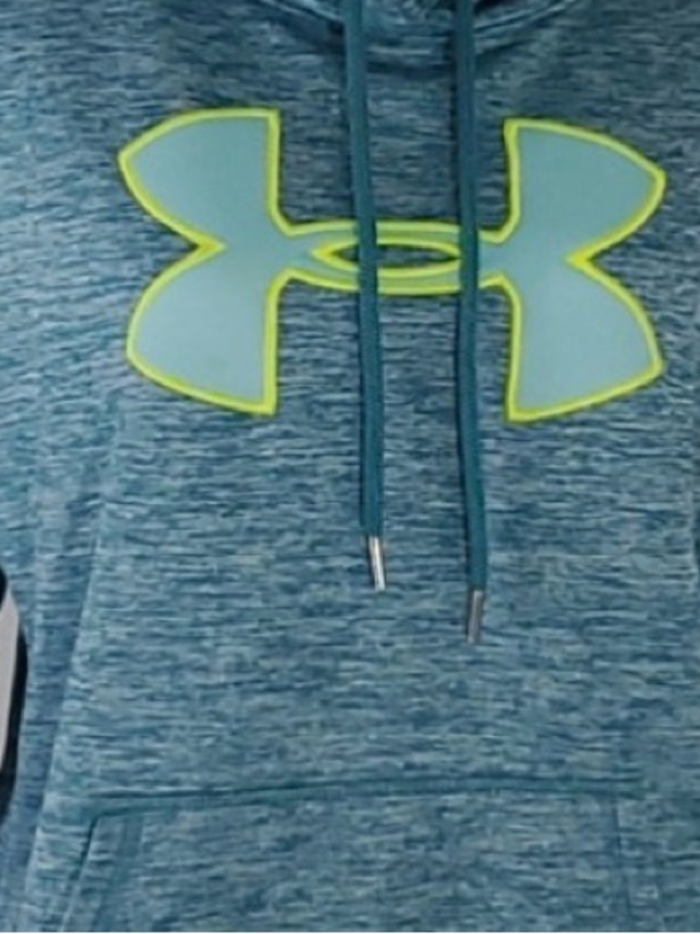 Under Armour Teal Heathered Storm Fleece Hoodie Womens M
